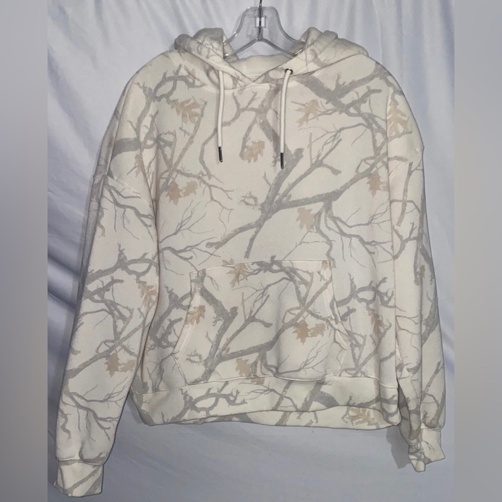 Juniors Camo Cozy Cream Hoodie